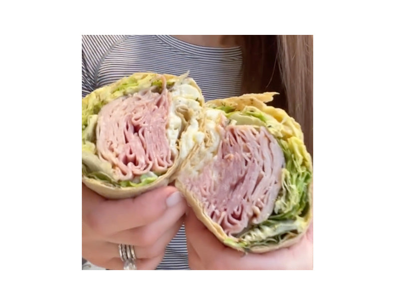 Turkey, Ham, and Egg Wrap with Creamy Garlic with Terrapin Ridge Farms Creamy Garlic Mustard Turkey, Ham, and Egg Wrap with Creamy Garlic with Terrapin Ridge Farms Creamy Garlic Mustard